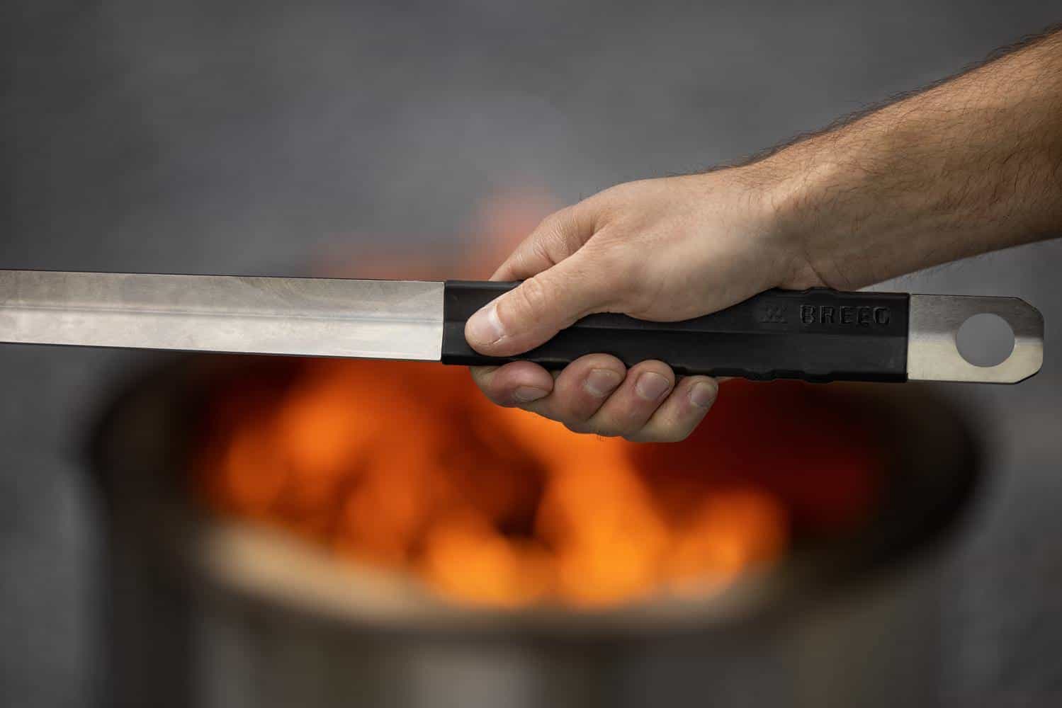 An image of the handle on the Breeo Grilling Tools