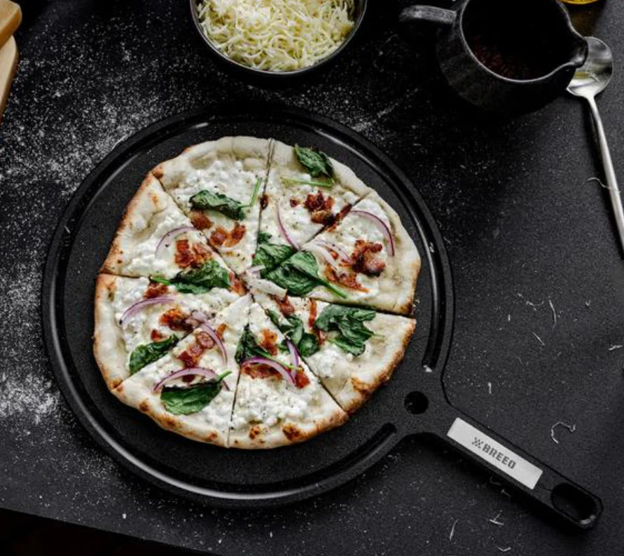 pizza on breeo pizza pan