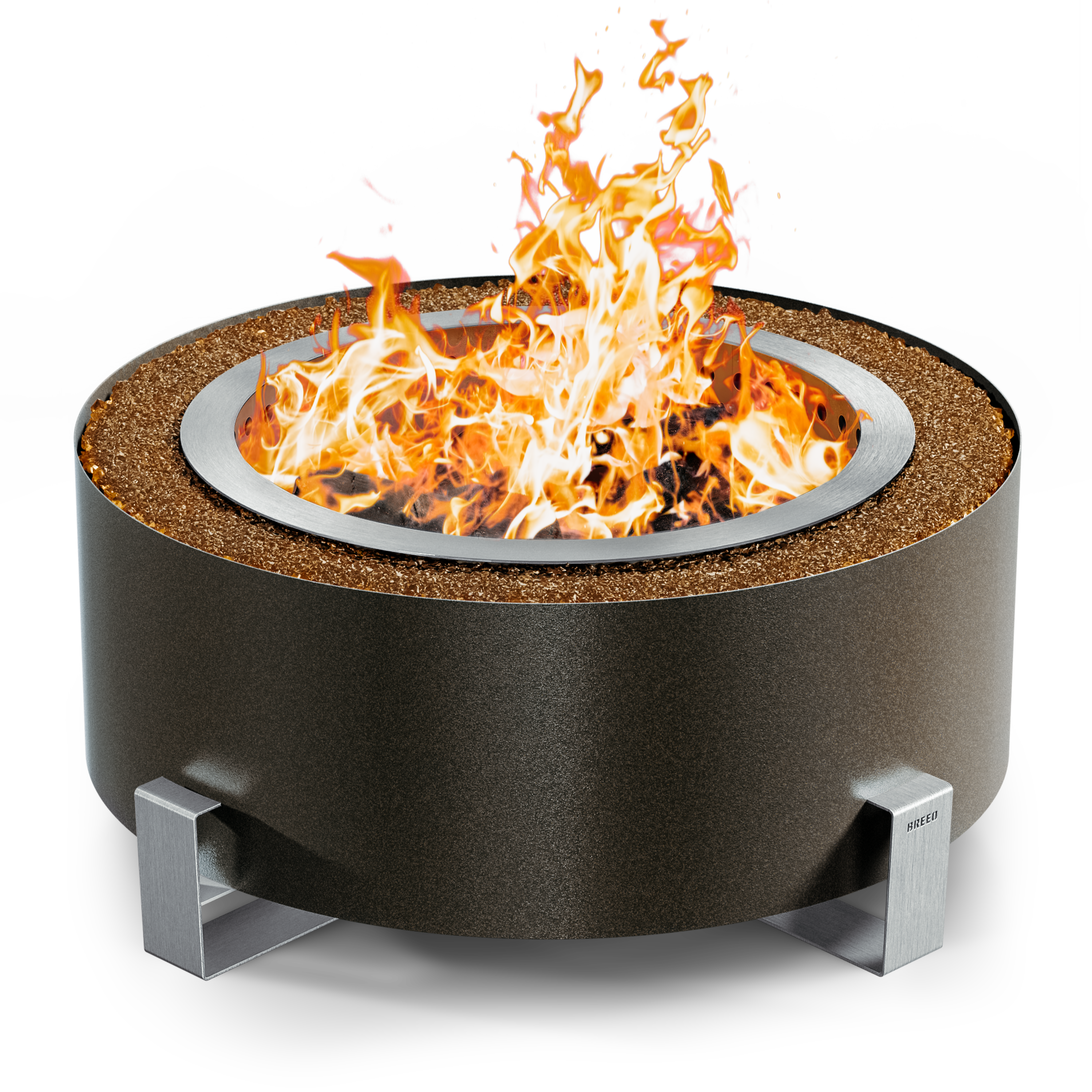 Luxeve Bronze Vein Amber Rocks Fire
