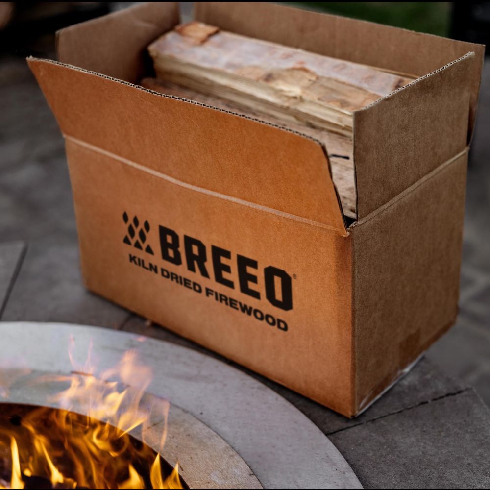A box of Breeo Oak Firewood