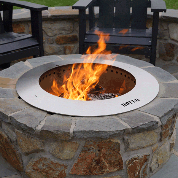 Zentro Stainless Steel Smokeless Fire Pit Insert