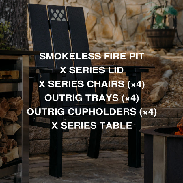 X Series Total Patio Fire Pit Bundle