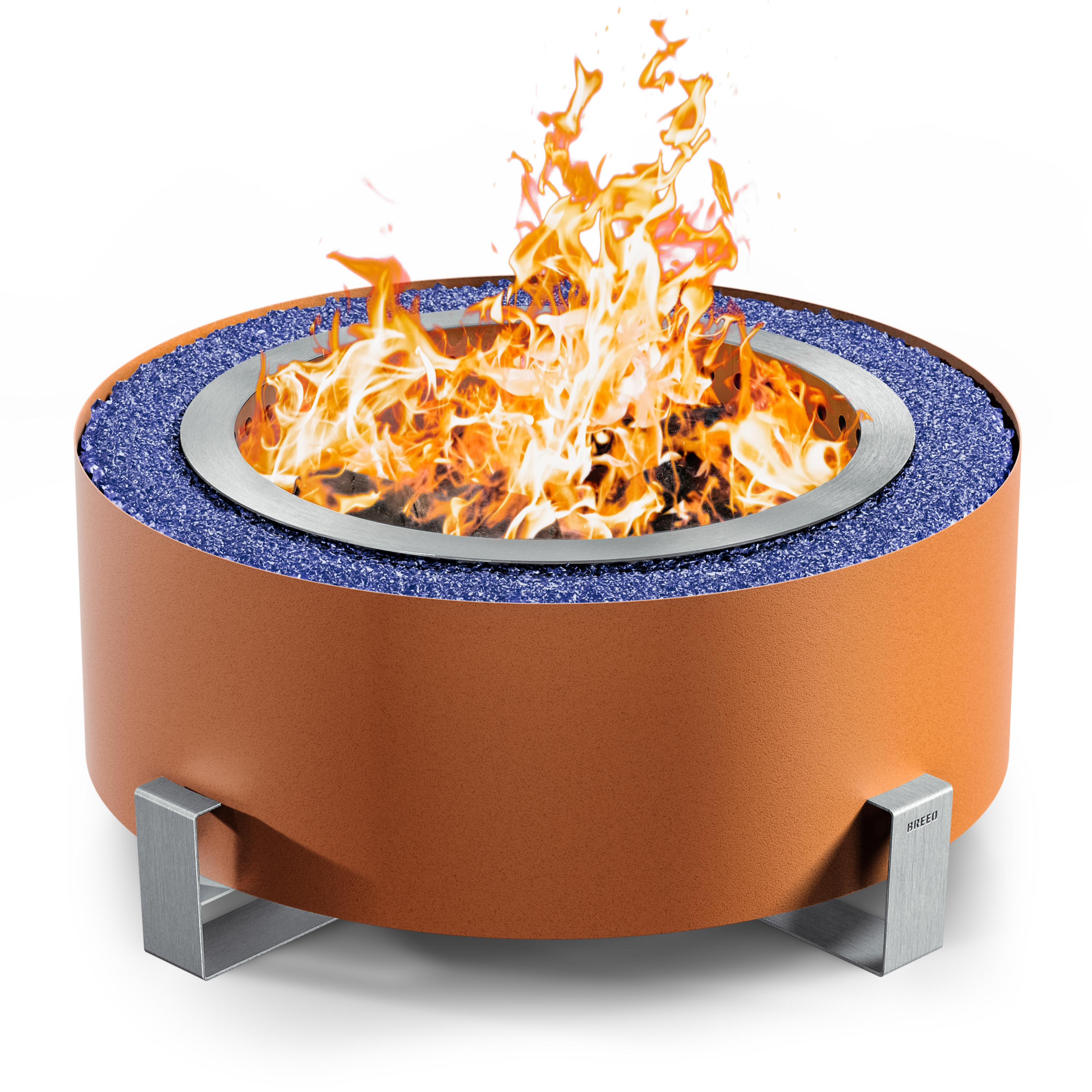 Luxeve Earth Rust Blue Rocks Fire
