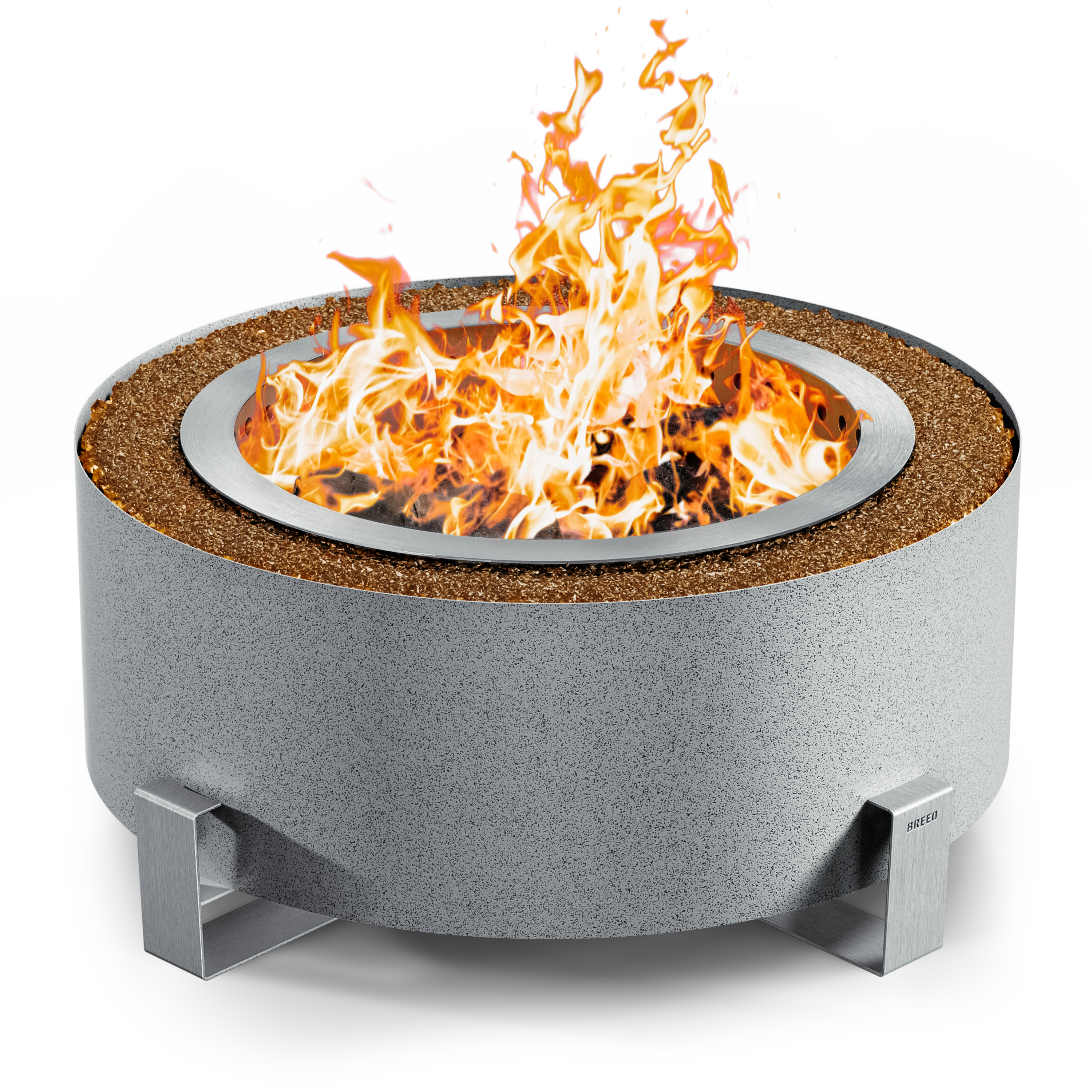 Luxeve Silver Vein Amber Rocks Fire
