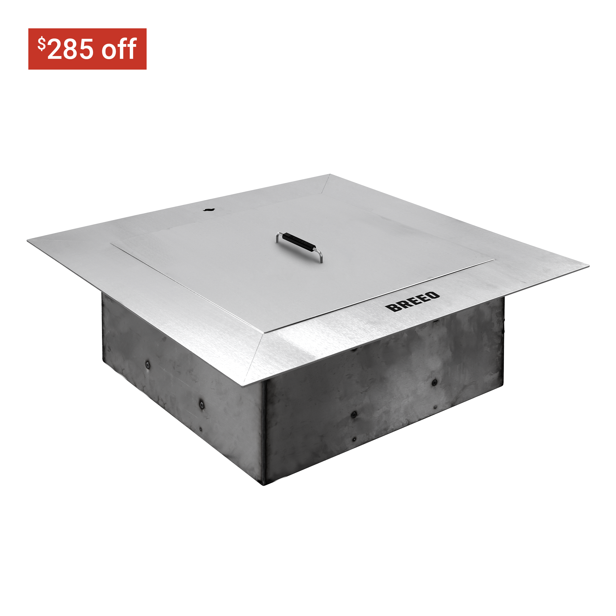 Zentro 24 Square Stainless Steel wLid Updated 285 off
