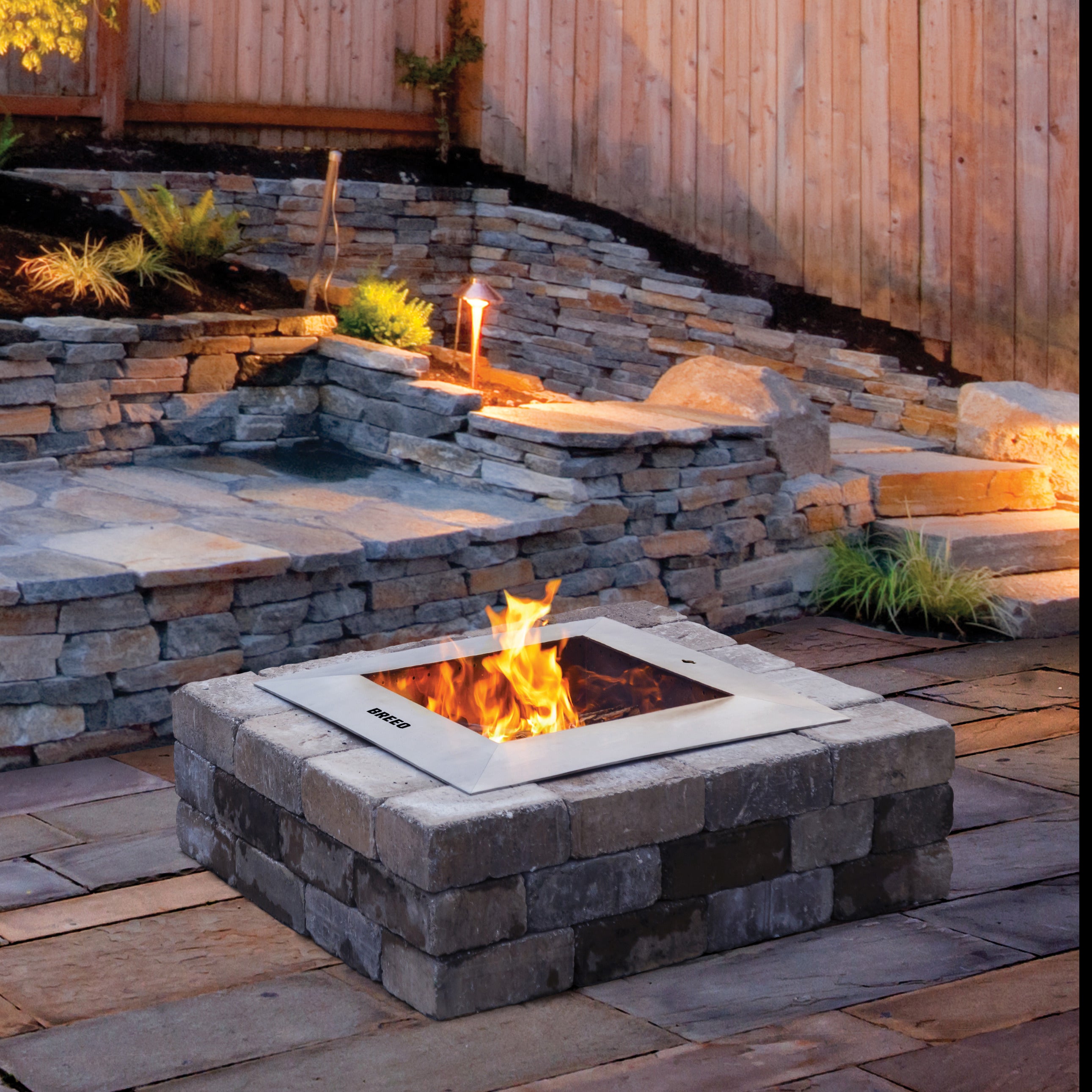 Zentro Stainless Steel Smokeless Fire Pit Insert
